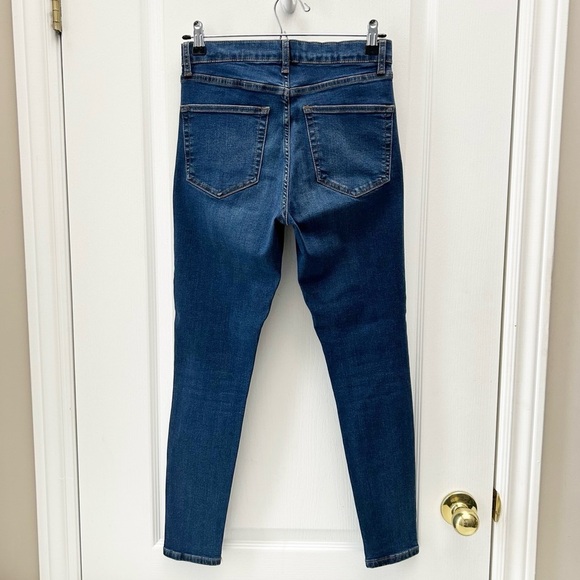 Topshop Jamie Skinny Jeans High Rise Ankle Length Mid Indigo Blue Size 26 - Picture 8 of 15